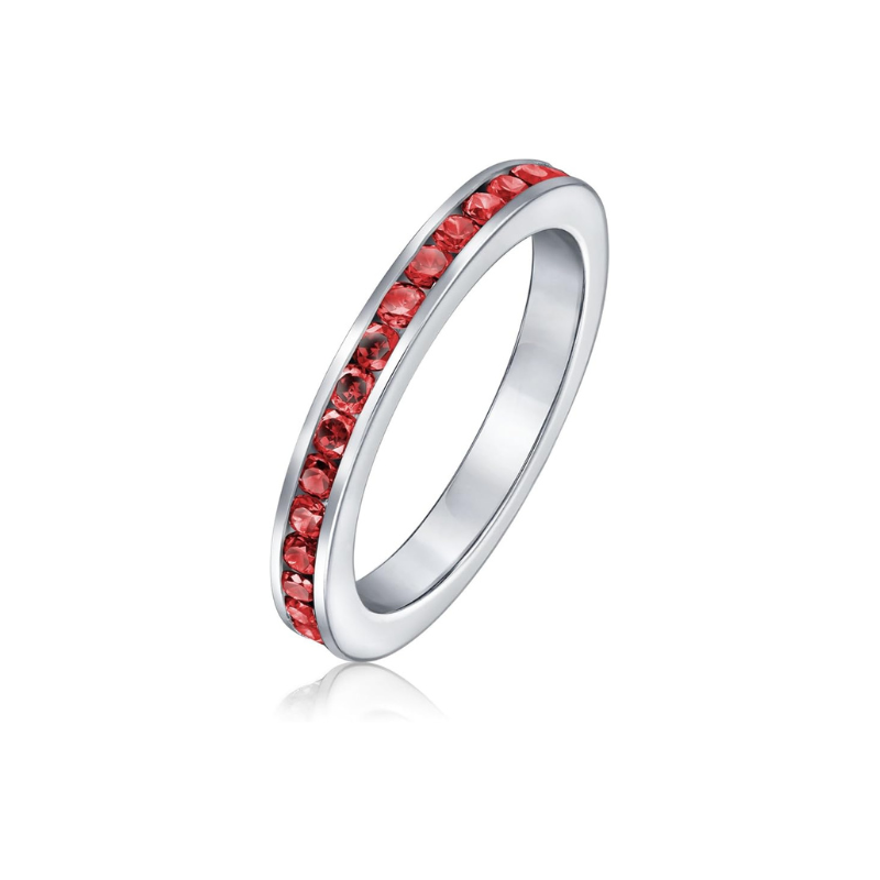 Anello Eternita Rubino
