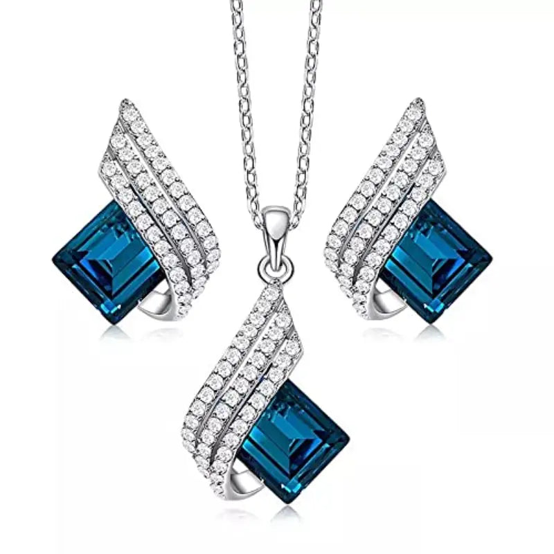 Brienne Solazure Parure Pietre preziose Oro bianco