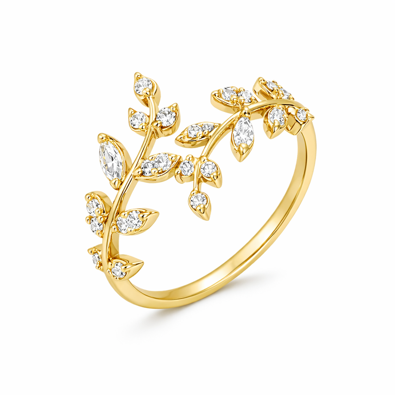 Anello Rampicante Elegante Oro giallo
