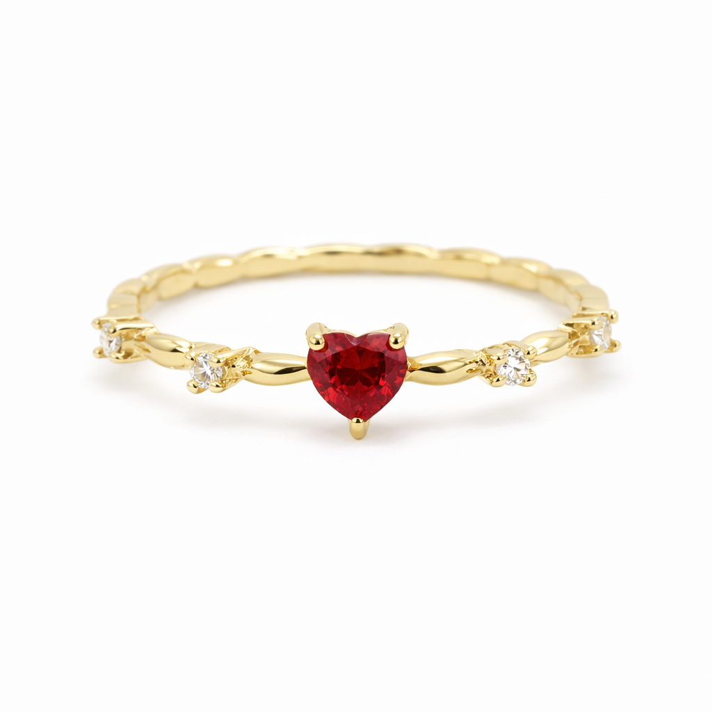 Coralyn Amoura Anello Rubino Oro giallo