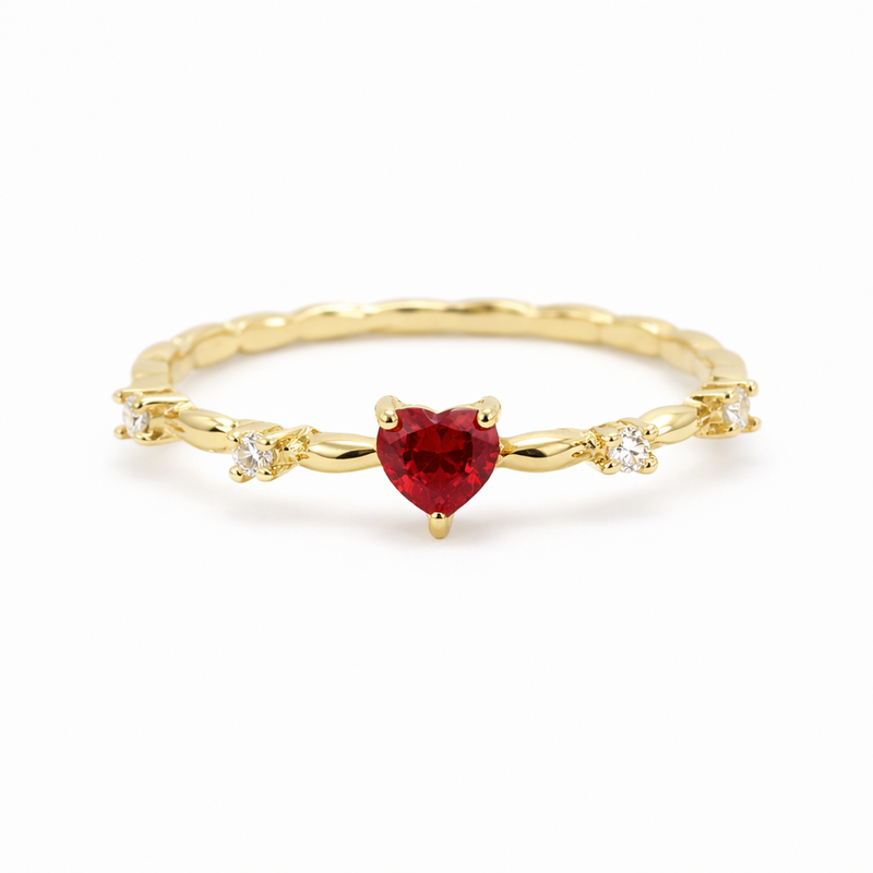 Coralyn Amoura Anello Rubino Oro giallo