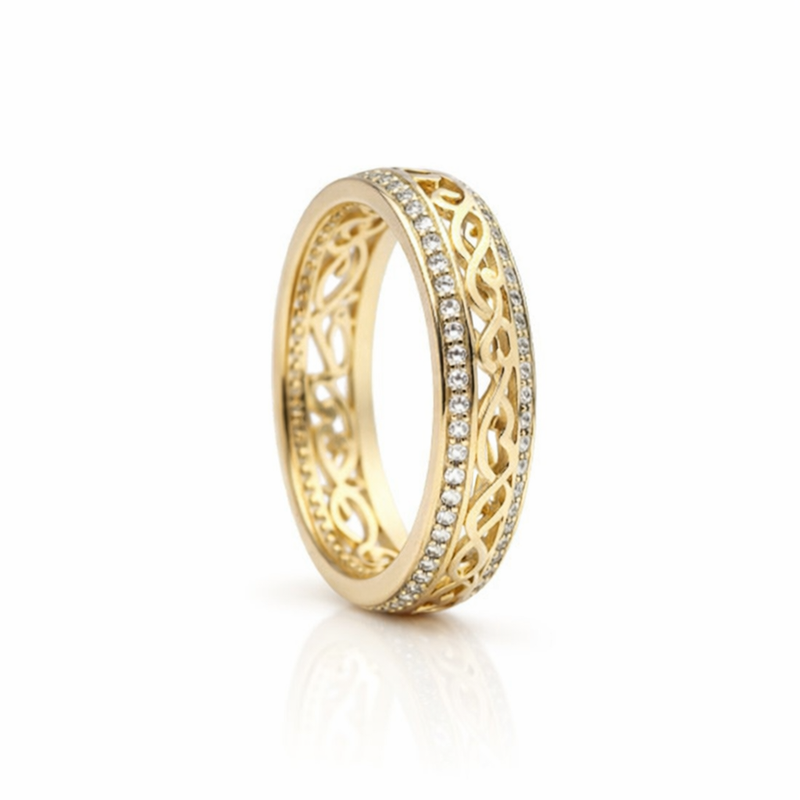 Anello Cavo Brillante Oro giallo
