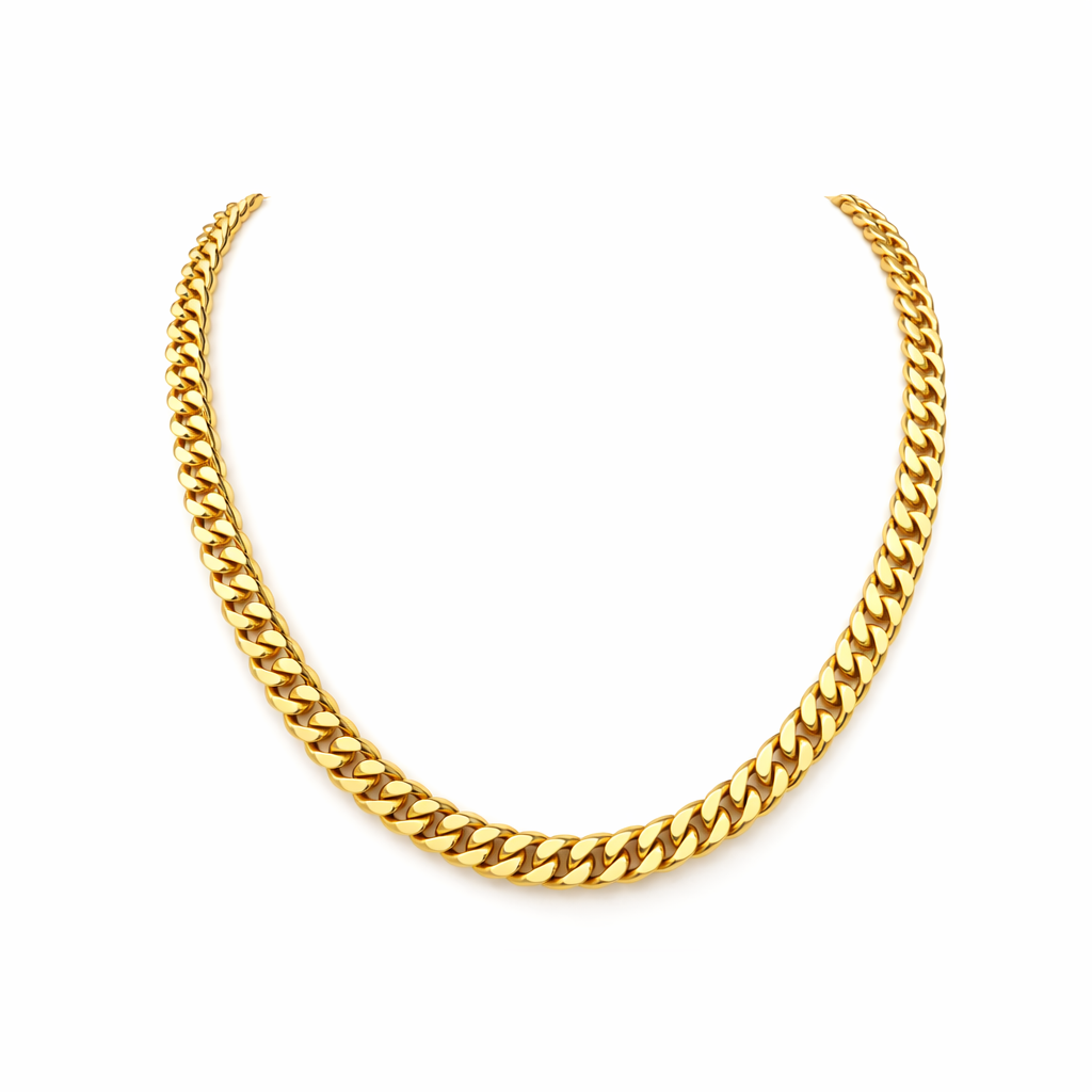 Collana Maglia Cubana Spessa Oro giallo