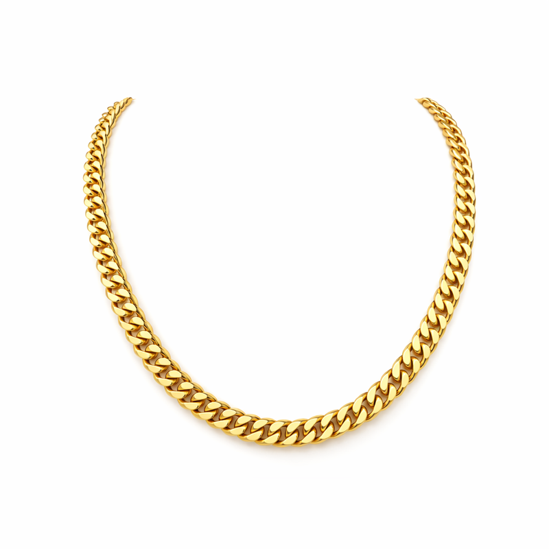 Collana Maglia Cubana Spessa Oro giallo