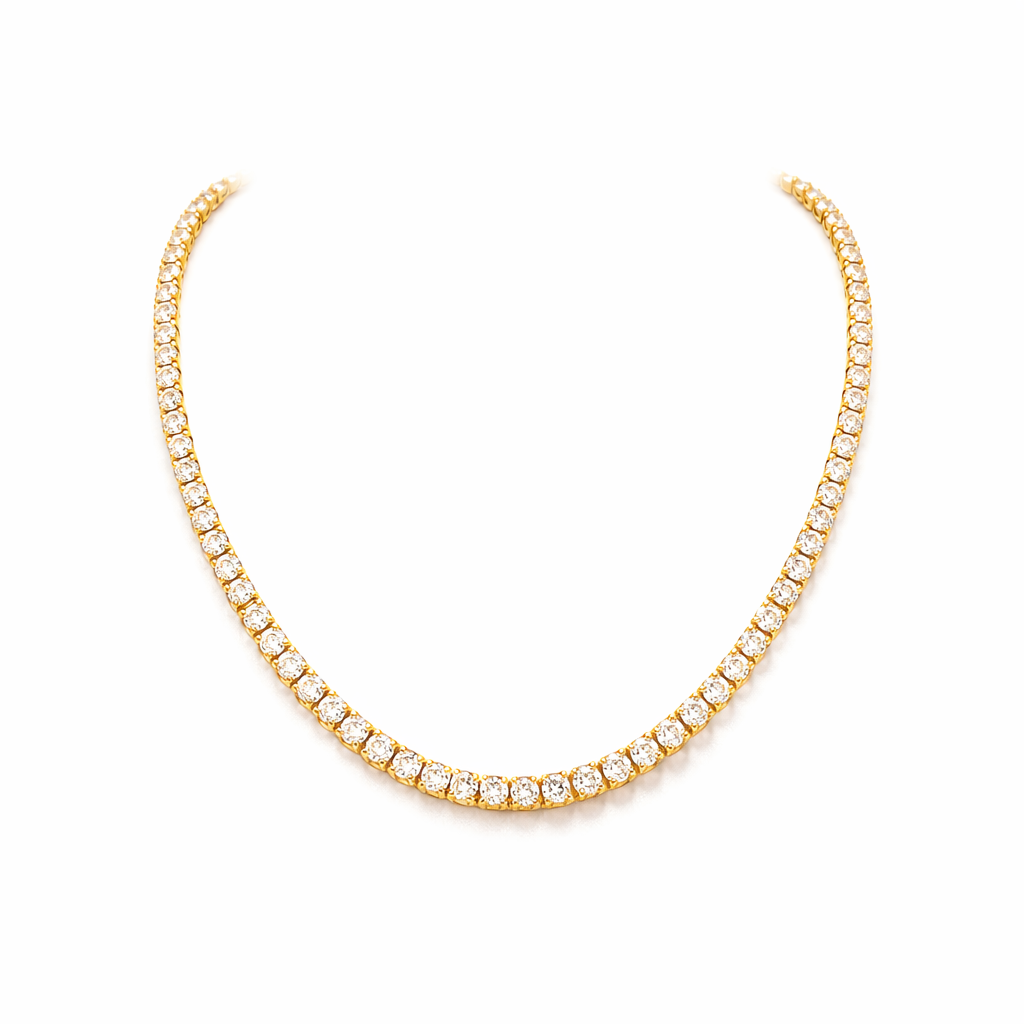 Collana Tennis Oro giallo
