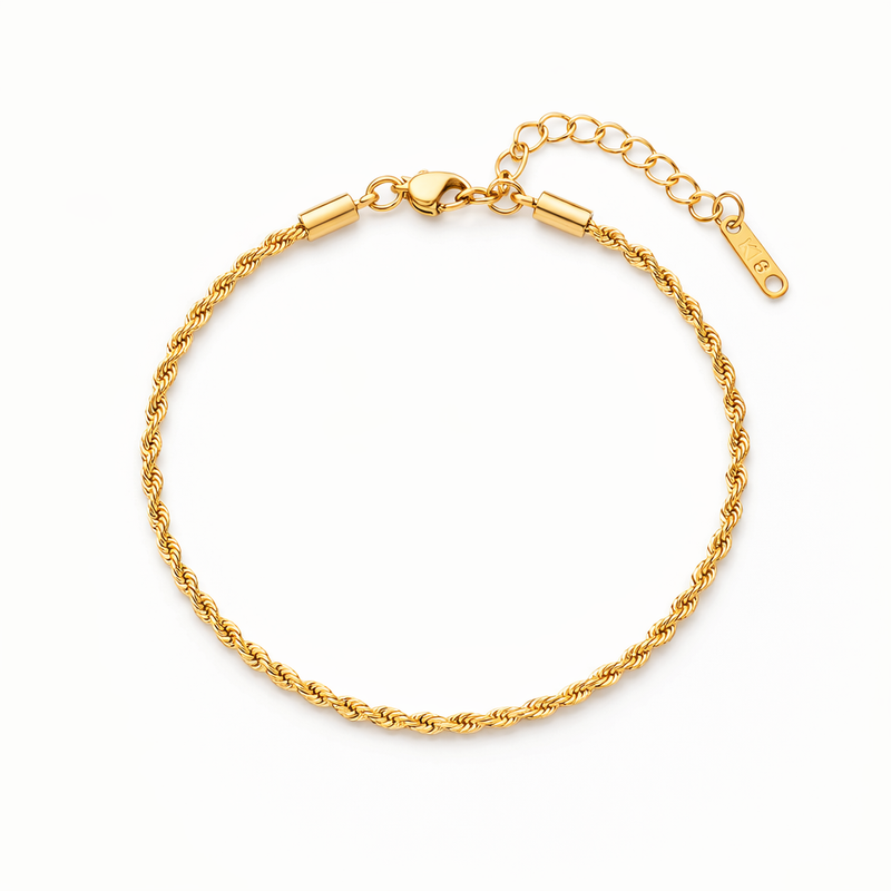 Bracciale Catena Attorcigliato Oro giallo