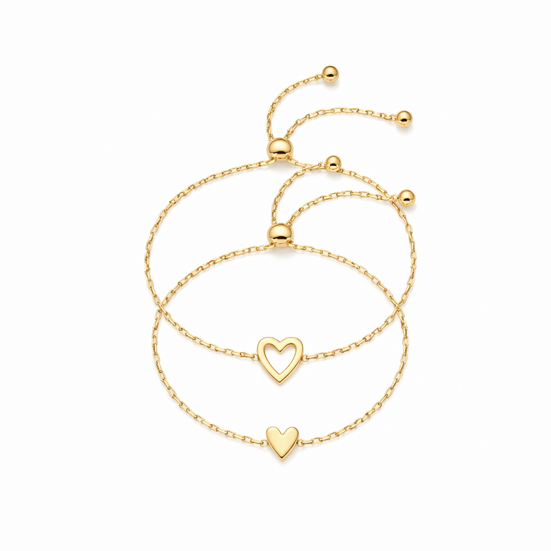 Bracciali Cuore Radianti Oro giallo