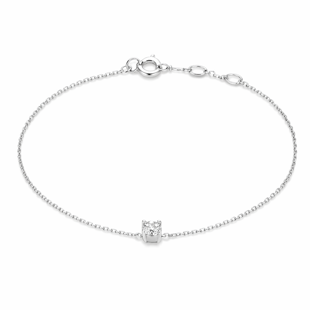 Clea Bracciale con Pietre preziose Oro bianco