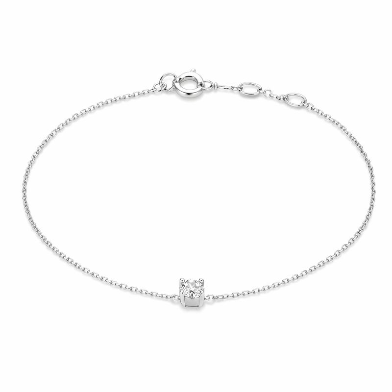 Clea Bracciale con Pietre preziose Oro bianco