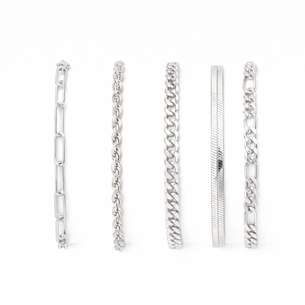 Ellis Renner Parure di Bracciali Oro bianco