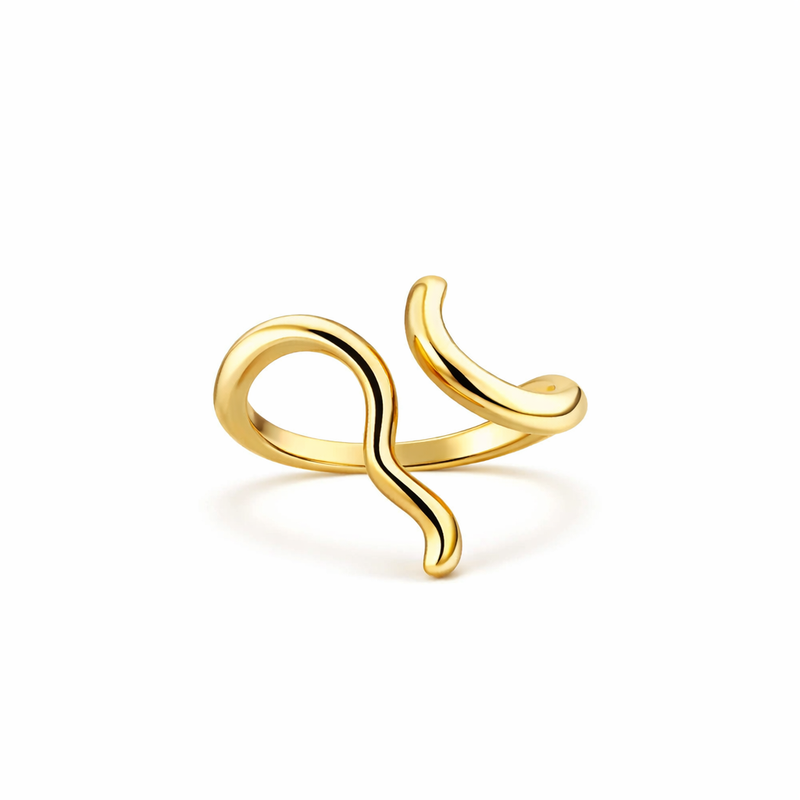Anello Ondulato Irregolare Oro giallo