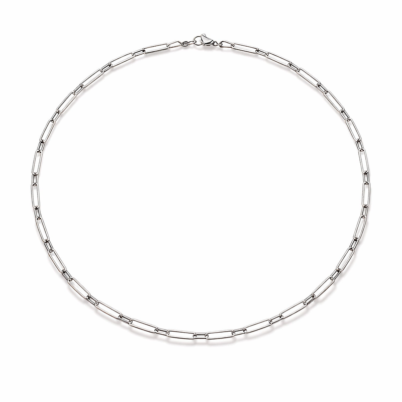 Archen Collana Catena Elegante Oro bianco