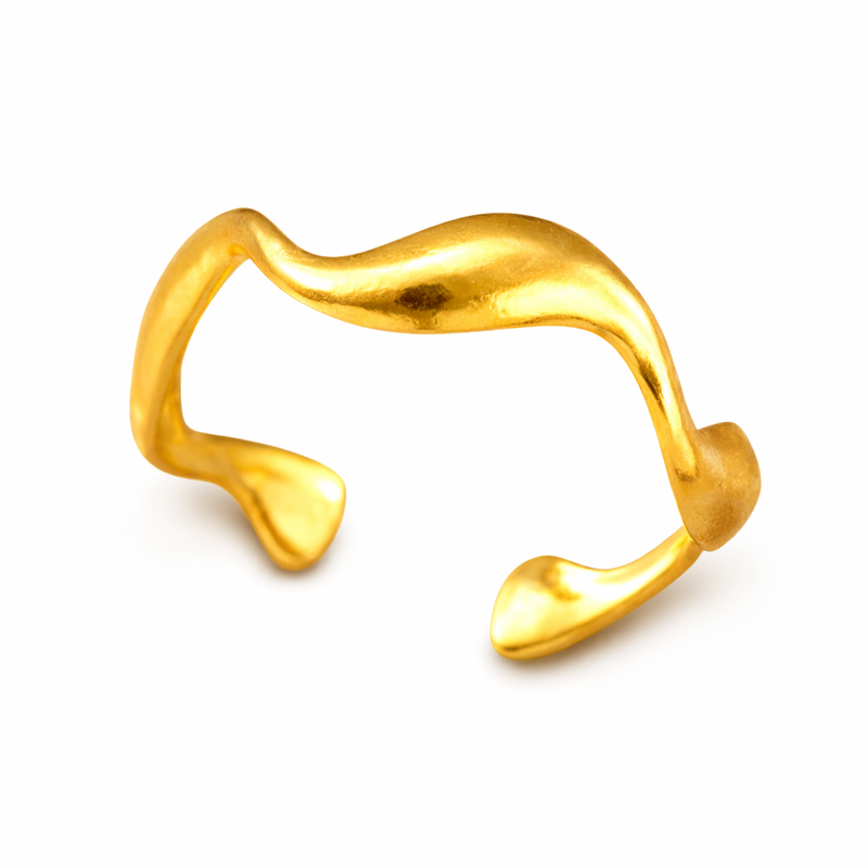 Elyra Anello Flujo Morbido Oro giallo