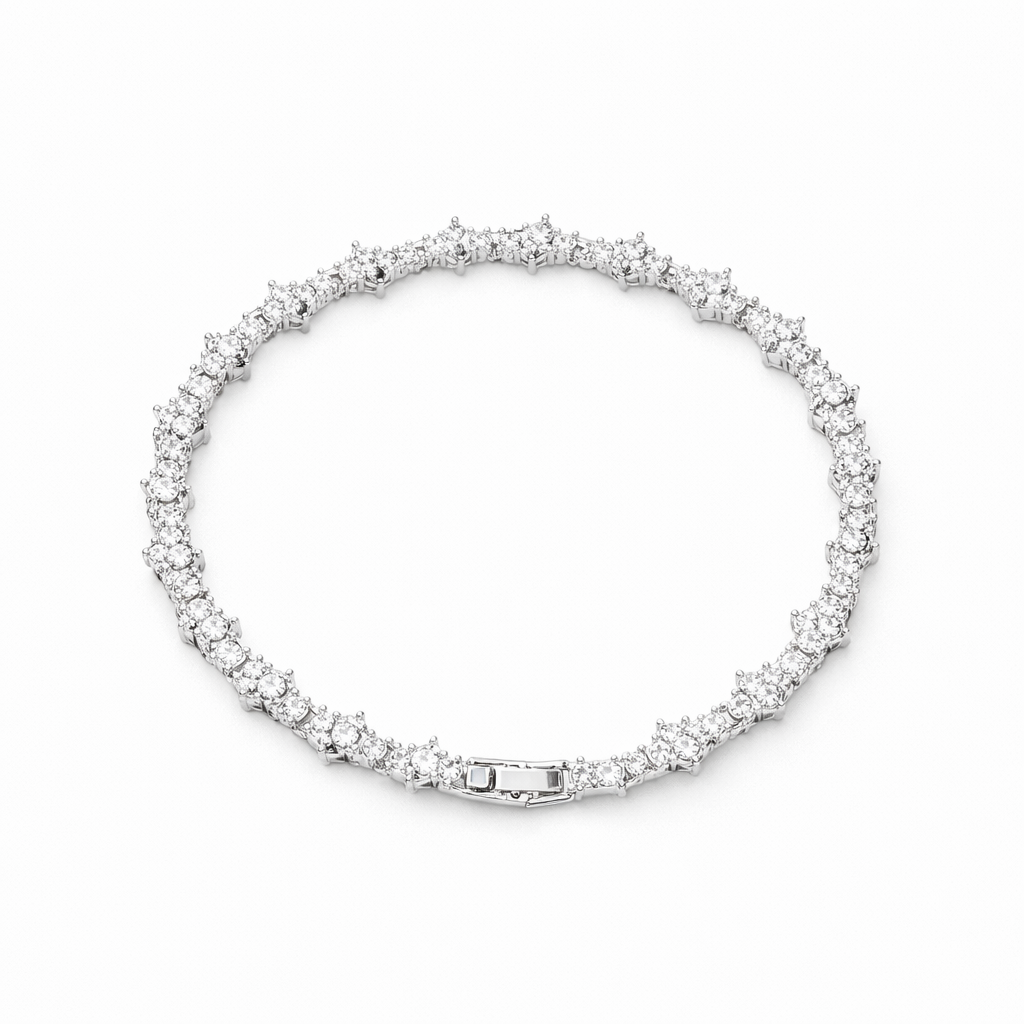 Bracciale Tennis Cluster Classico