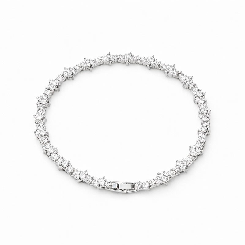 Bracciale Tennis Cluster Classico