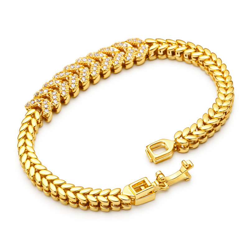 Everleaf Bracciale Tennis Oro giallo