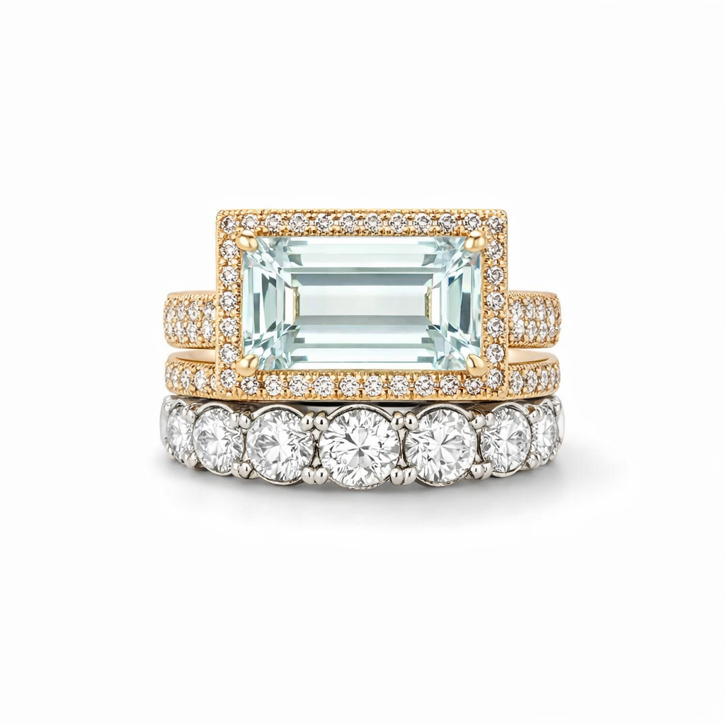 Parure Anelli Reliquia Turchese Oro bianco