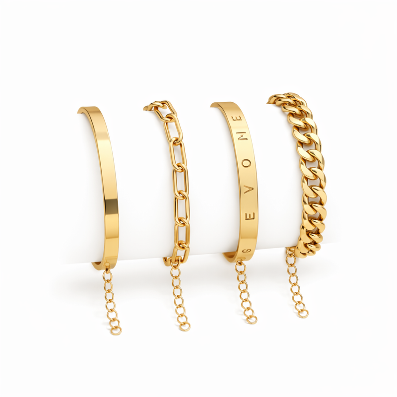 Elan Mercer Parure di Bracciali Oro giallo