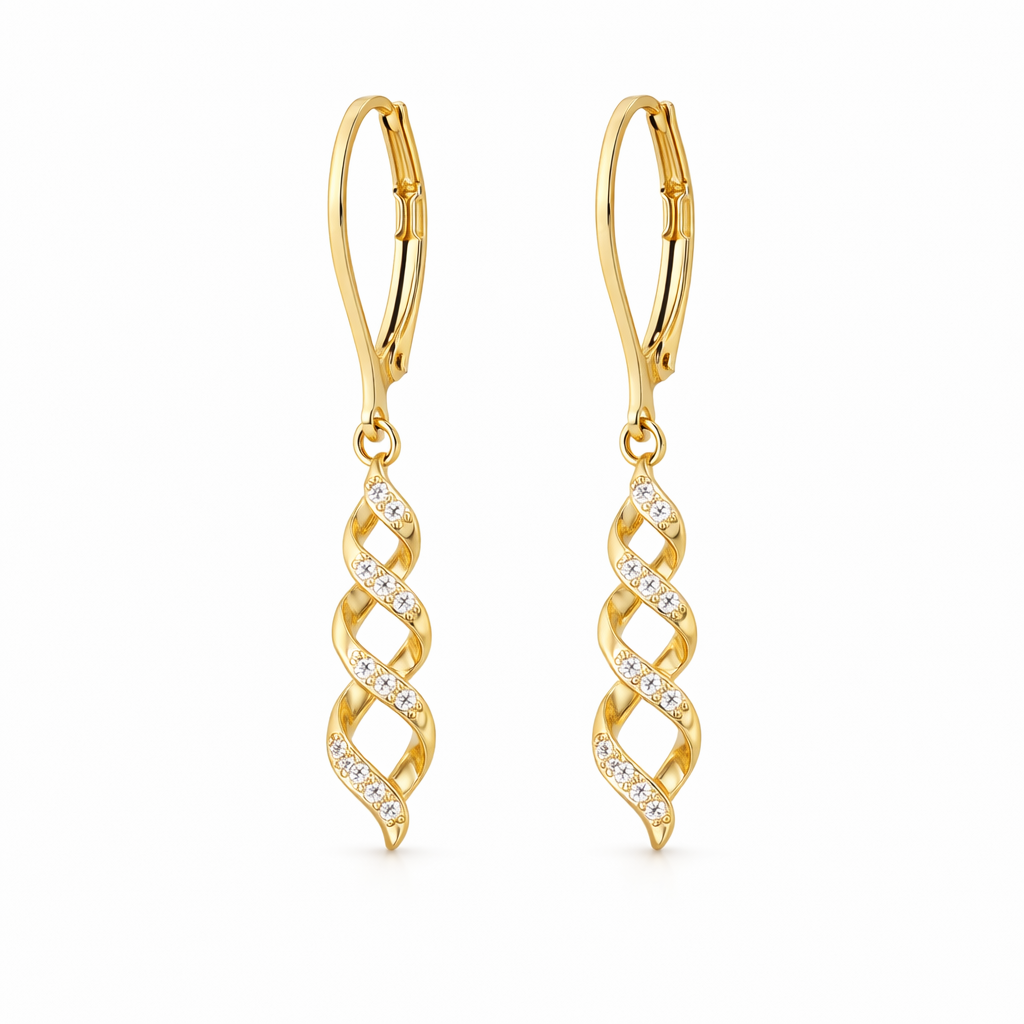 Ava Orecchini Shimmer Twist Oro giallo