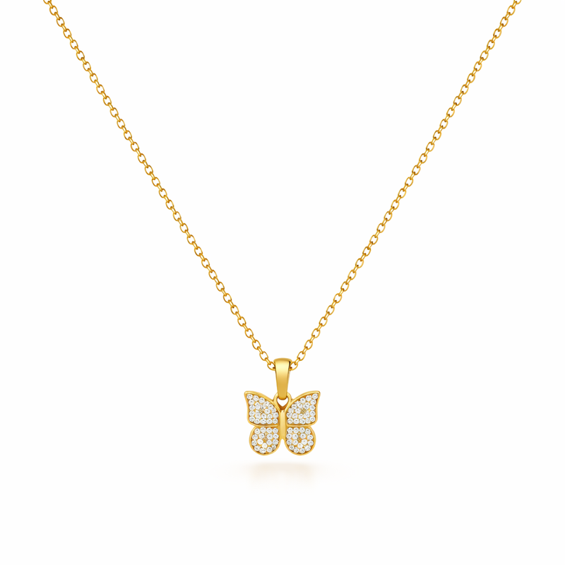 Collana Farfalla Radiante Oro giallo