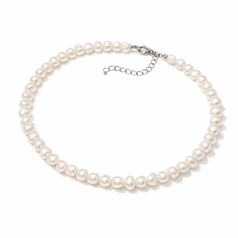 Collana Perla Halo Oro bianco