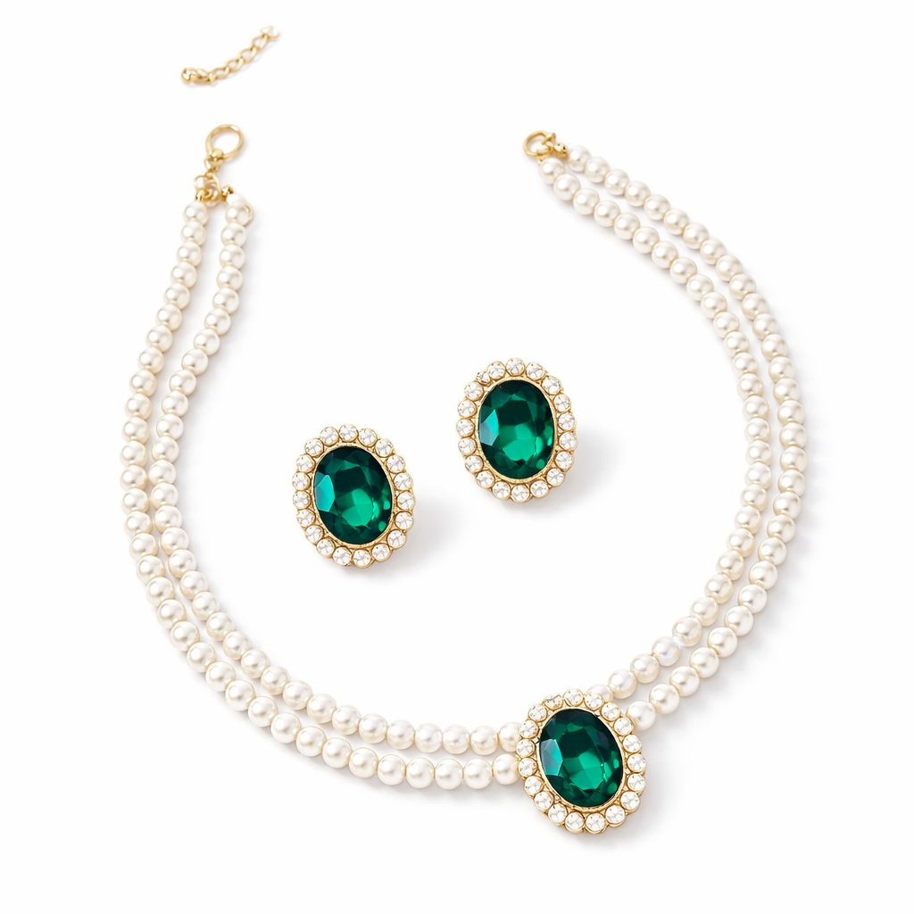 Evelina Marchand Parure Smeraldo