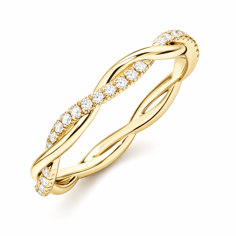 Anello Accento Due Stili Oro giallo