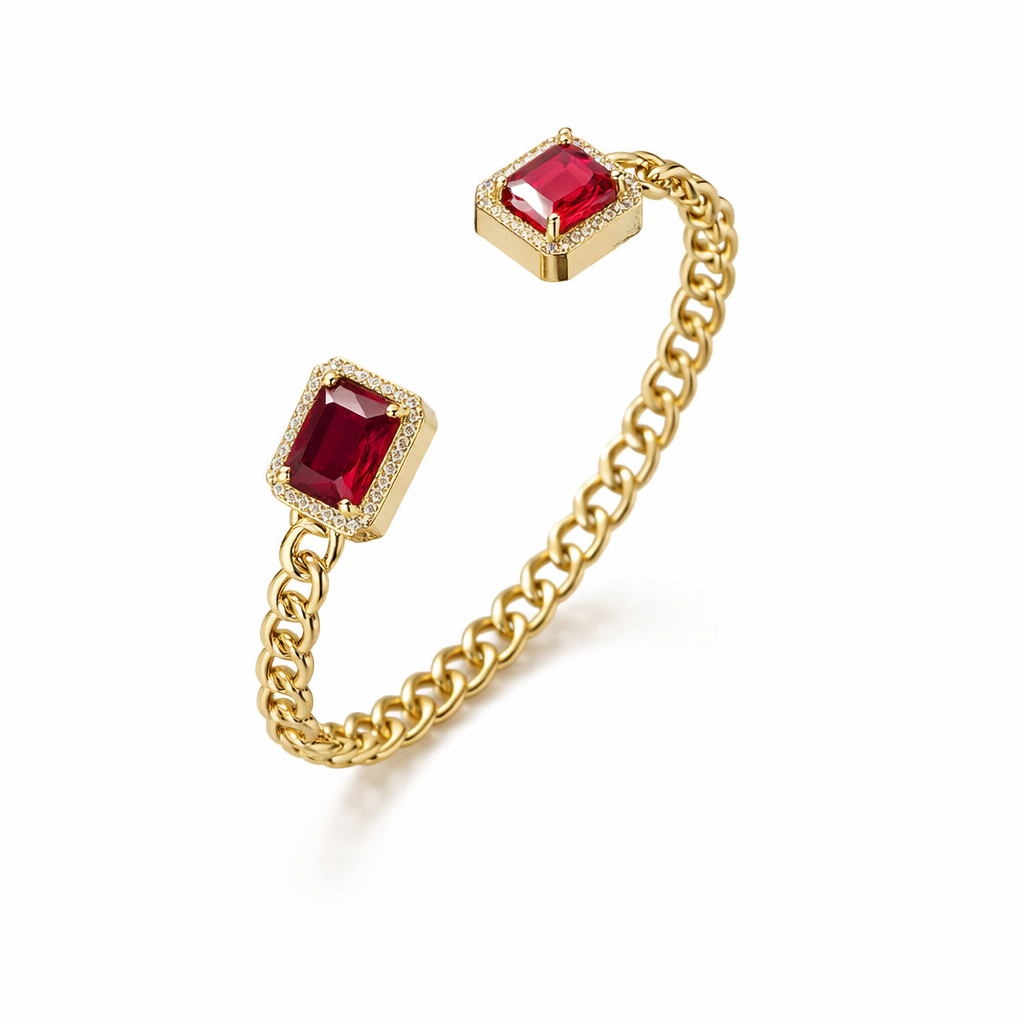 Veloria Bracciale Aperto Rubino