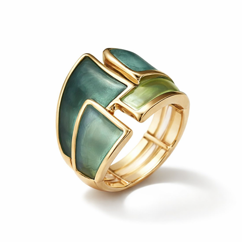 Anello Leafshine Dorato Oro giallo