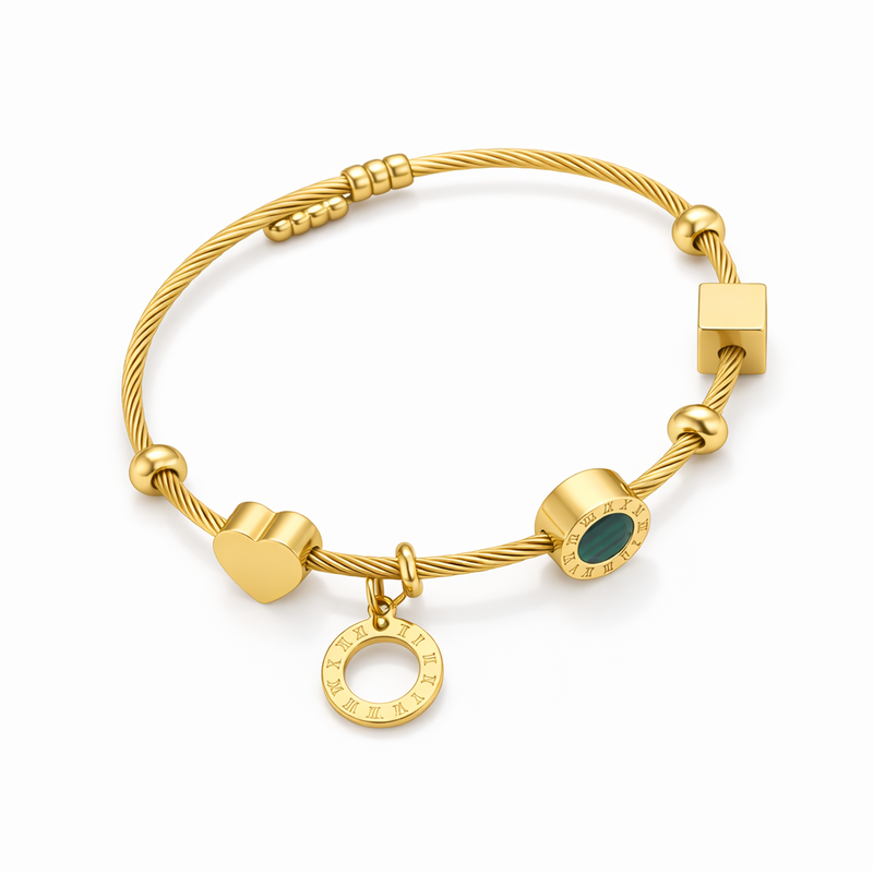 Emerence Rousseau Bracciale Smeraldo