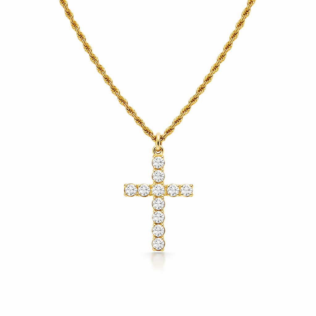 Collana Croce Oro giallo
