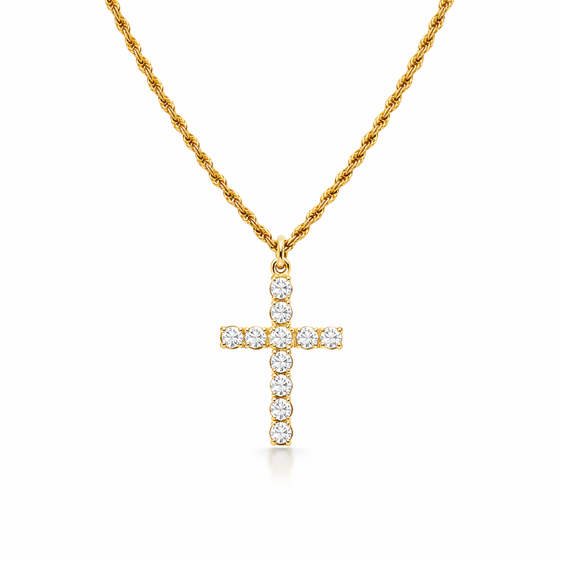 Collana Croce Oro giallo