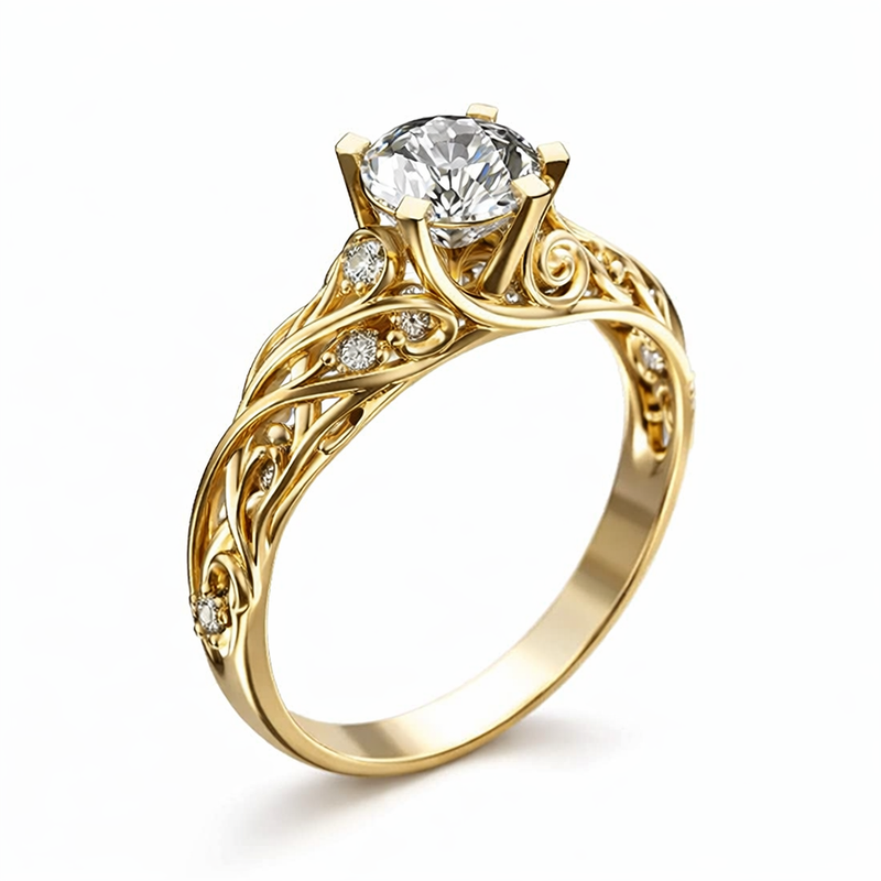 Anello Zircone Esotico Squisito