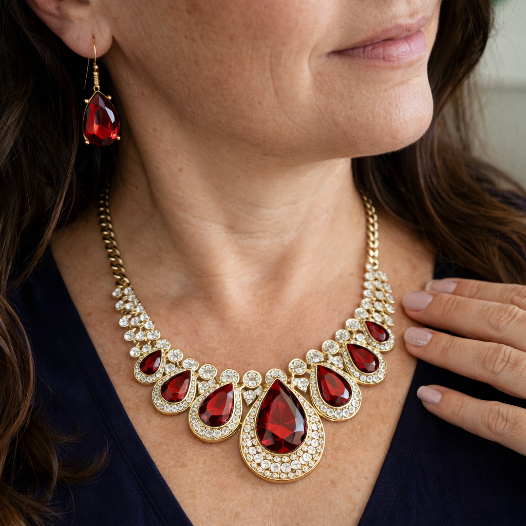 Maevina Crimselle Parure Rubino