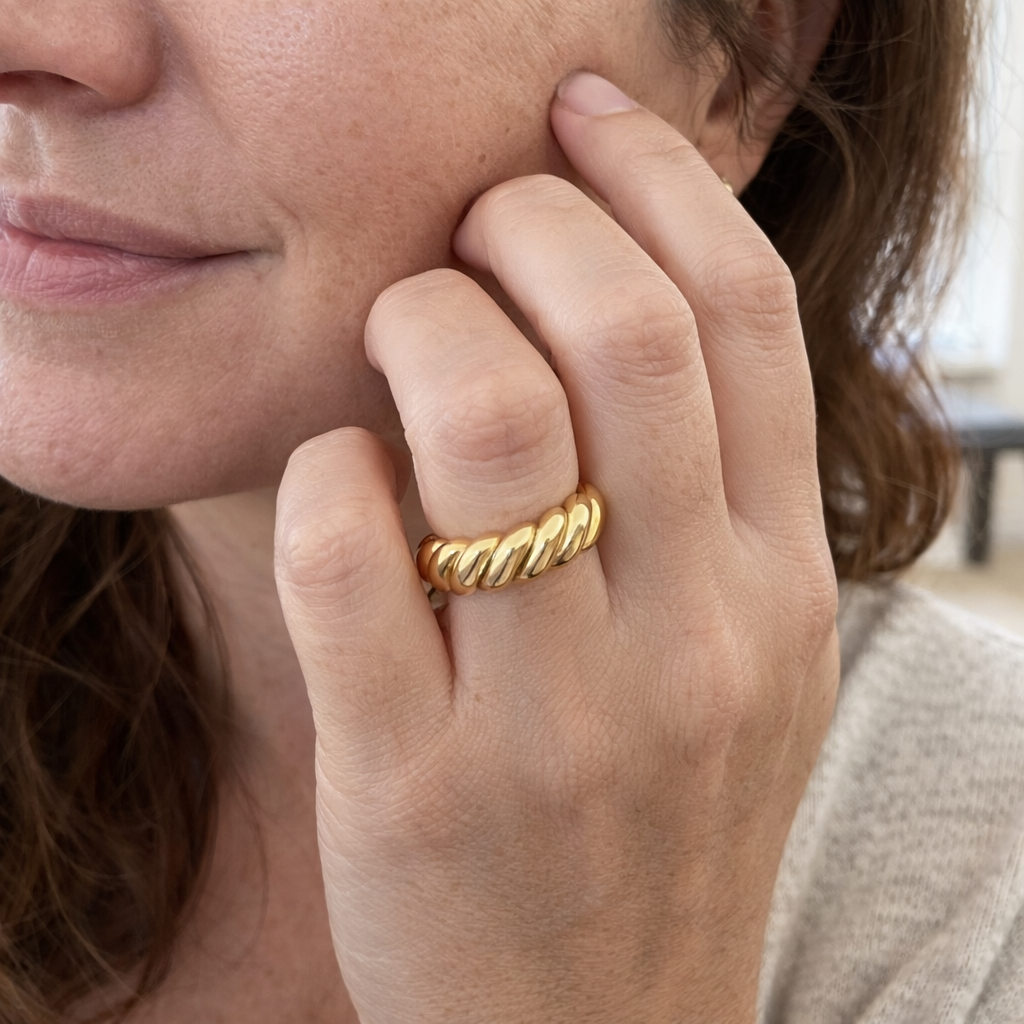 Anello Croissant Oro giallo