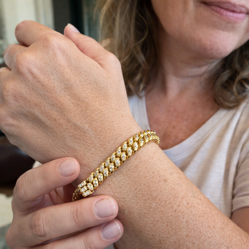 Everleaf Bracciale Tennis Oro giallo