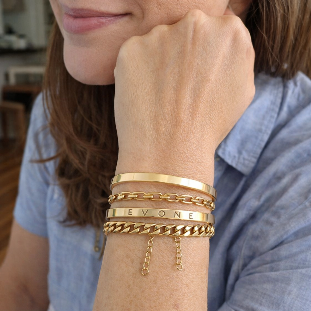 Elan Mercer Parure di Bracciali Oro giallo