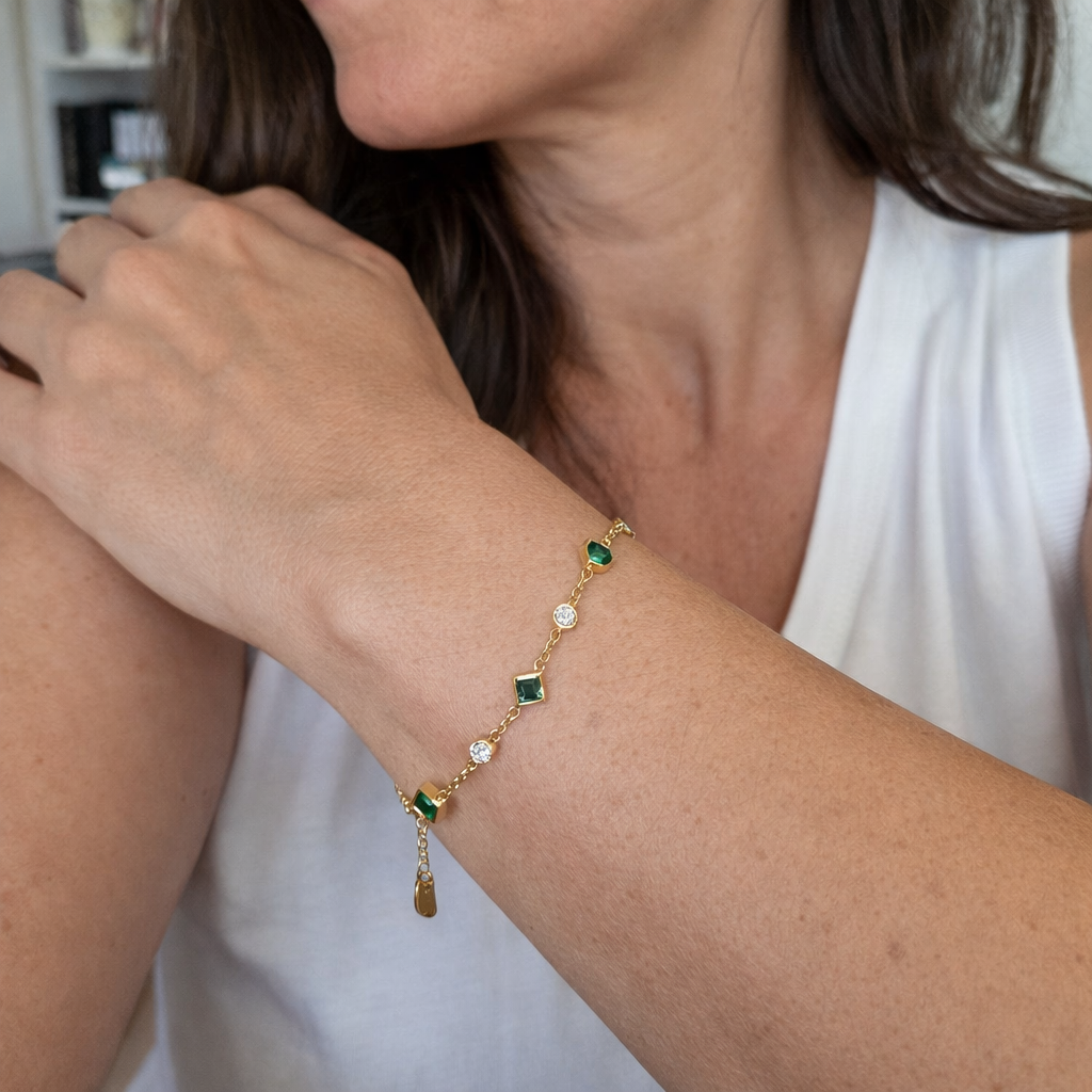 Amelisse Glenwyn Bracciale Smeraldo