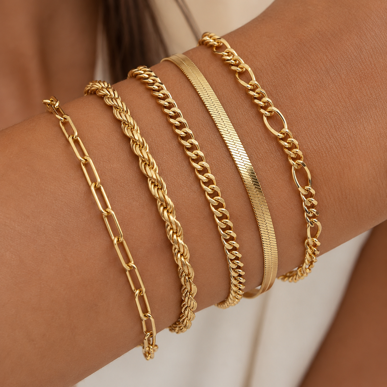 Ellis Renner Parure di Bracciali Oro giallo