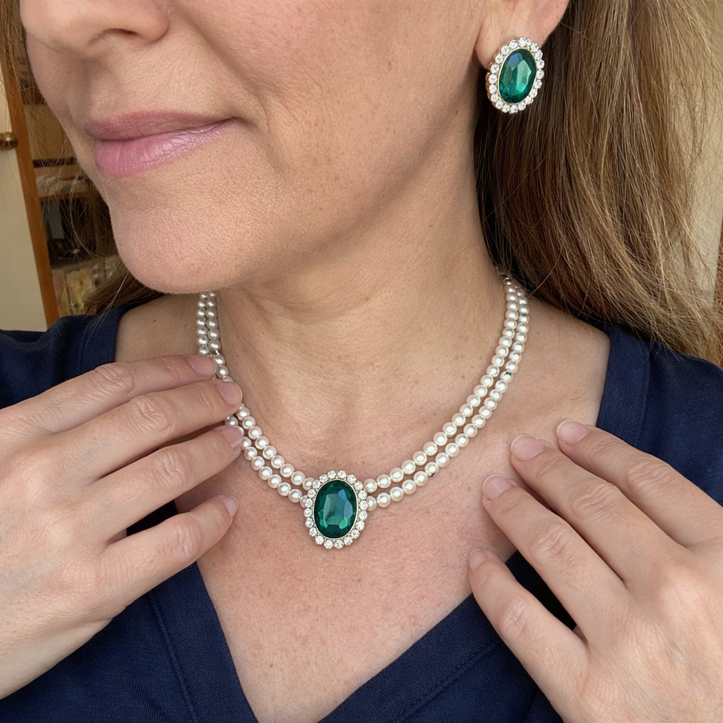 Evelina Marchand Parure Smeraldo