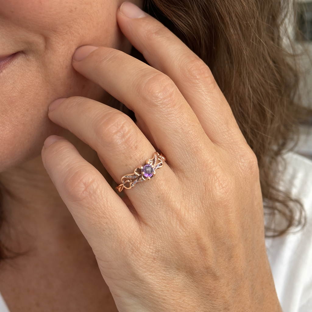 Violetheart Anello Oro e Argento Oro misto