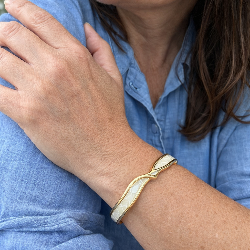 Bracciale Opale Bagliore Dorato Oro giallo