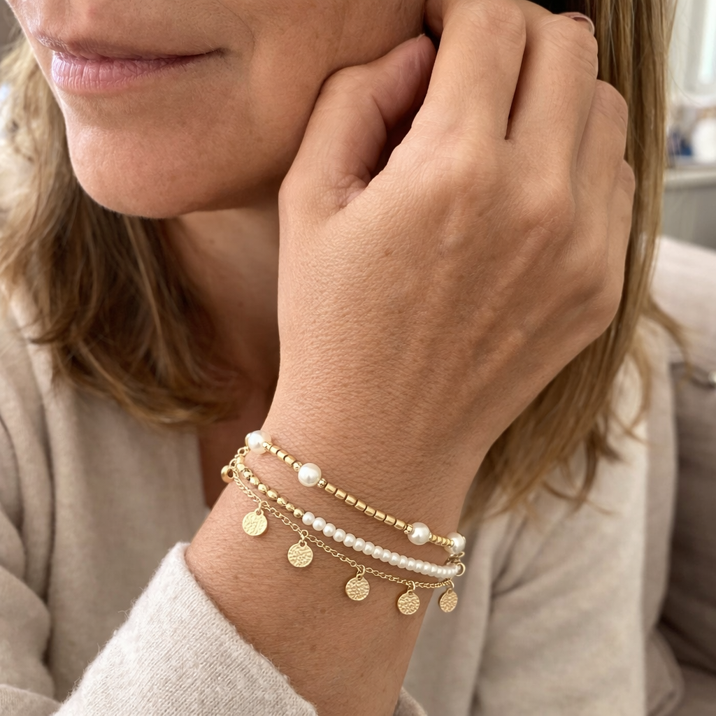 Parure Cavigliere Strati 3 Pezzi Coastal Charm Oro giallo