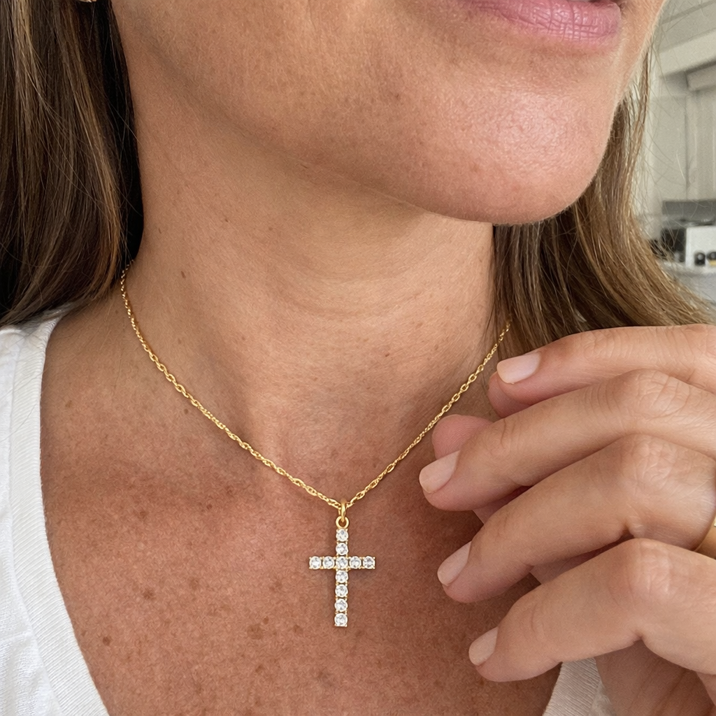 Collana Croce Oro giallo