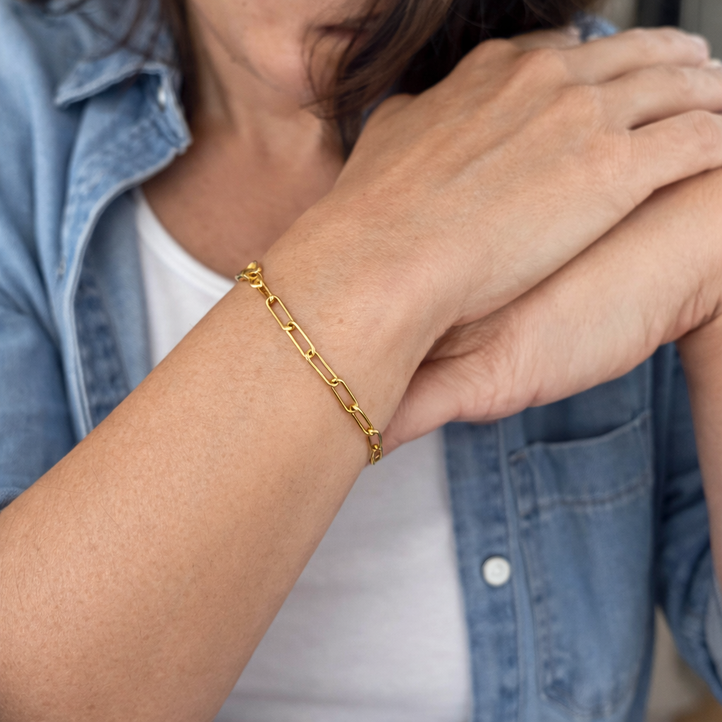 Bracciale Maglie Veneziana Oro giallo