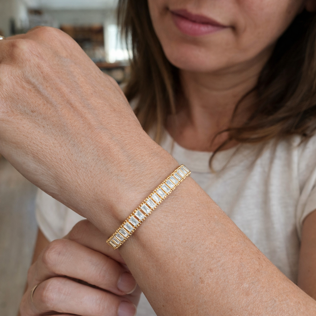 Vertea Bracciale Tennis Oro giallo