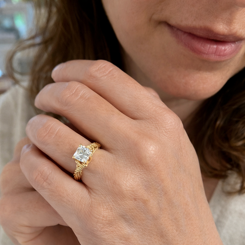 Anello Statement Banda Annodata Oro giallo