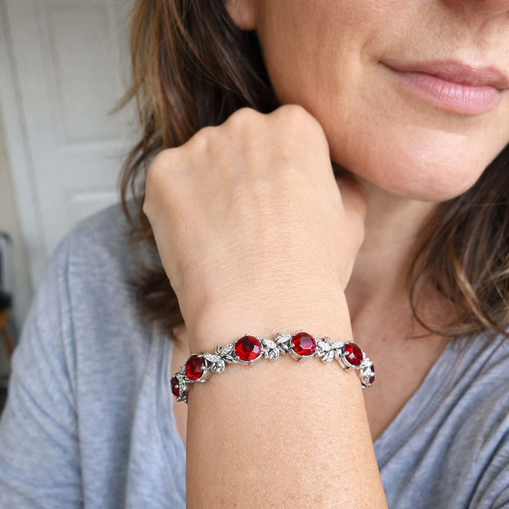 Bracciale Tennis Vite Rubino