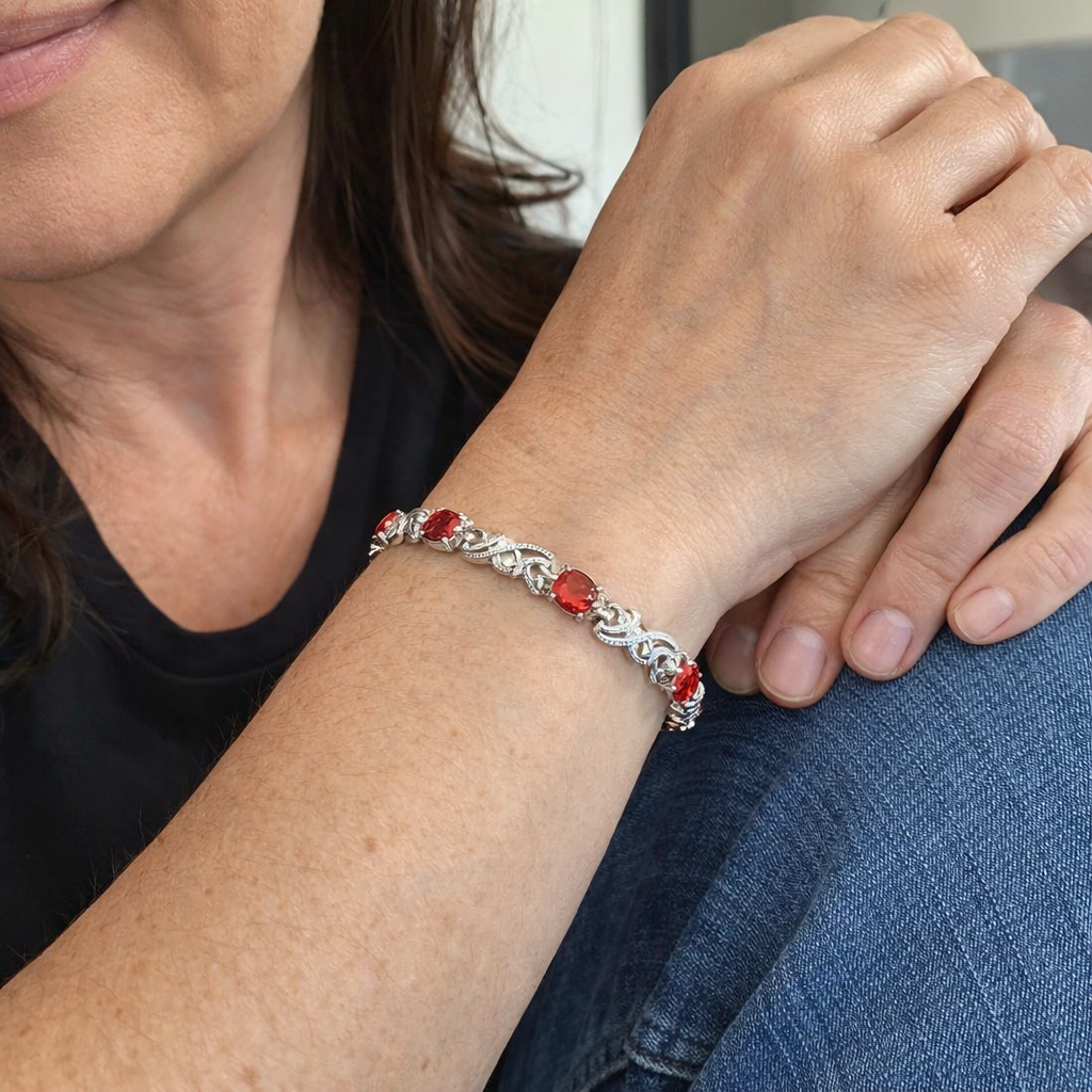 Alendra Flameaux Bracciale Rubino