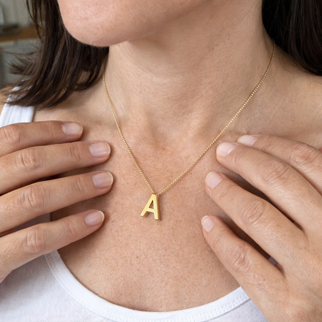 Collana con Iniziale Love Letter Oro giallo